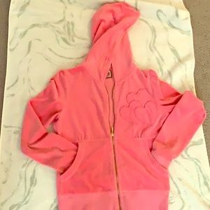 Juicy Couture pink velour hoody